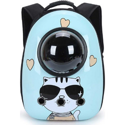 Glee Sunglasses Cat Σακίδιο Πλάτης Μεταφοράς Γάτας Γαλάζιο 30x25x42cm