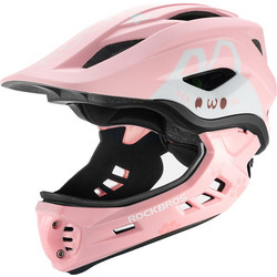 Rockbros TT-32002 Rabbit Rabbit Παιδικό Κράνος Ποδηλάτου Βουνού / Downhill / BMX / Dirt Full Face Ροζ