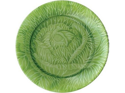 Caspari Cabbageware Πιάτα Ρηχά Πορσελάνης 27cm 6τμχ 13710DP