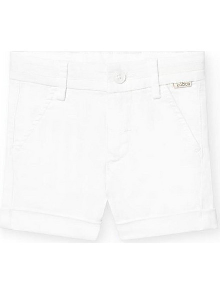 Boboli Παιδικό Σορτς Chino Λευκό 711100-1100