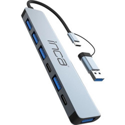Inca IUTP-7T USB Hub 3.0 USB-C με 7 Θύρες USB-A / USB-C