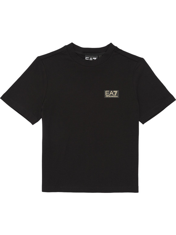 EA7 Παιδικό T-Shirt Κοντομάνικο Μαύρο 7B000093-AF10373-UC001
