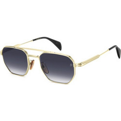 David Beckham DB1229/S RHL/84 Ανδρικά Γυαλιά Ηλίου Aviator Μεταλλικά Χρυσά με Μαύρο Φακό