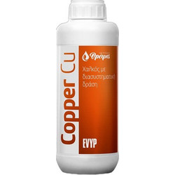 Evyp Copper Cu Υγρό Λίπασμα Χαλκού 1lt