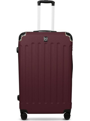 Swiss Hufeisen SF-5002 Βαλίτσα Μεσαία 65x43x27cm με 4 Ρόδες Μπορντό