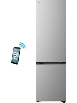 LG GBBS322BPY Ψυγειοκαταψύκτης 375lt Full No Frost Υ203xΠ59.7xΒ67.4cm Inox