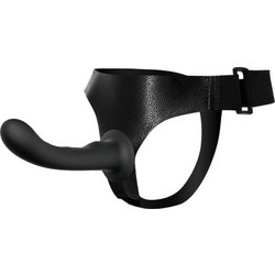 Baile Ultra Passionate Curvy Harness Strap On με Dildo 15.8cm Μαύρο