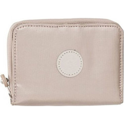Kipling Μικρό Γυναικείο Πορτοφόλι Καρτών με Clip & Φερμουάρ Nude I7276-48I