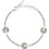 Trussardi T-Round Γυναικείο Βραχιόλι Αλυσίδα από Ατσάλι Ασημί TJAYF10