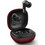 BMW Leather Metal Logo Ακουστικά Bluetooth In Ear Red