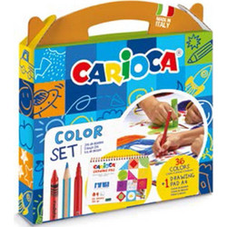 Carioca Color Σετ Ζωγραφικής με Βαλιτσάκι 37τμχ