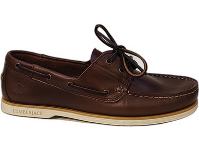 Lumberjack Ανδρικά Μοκασίνια Boat Shoes Δερμάτινα Καφέ 102268814