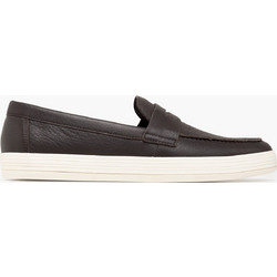 Geox Serifos Ανδρικά Μοκασίνια Loafers Δερμάτινα Καφέ U65LSI00046C6009
