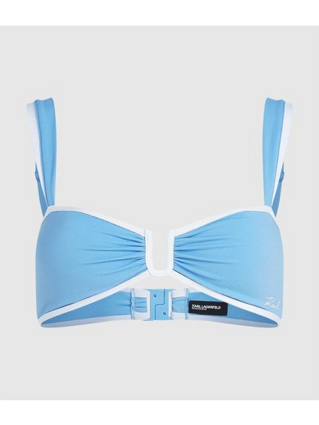 Karl Lagerfeld Bikini Top με Ενίσχυση Γαλάζιο B2W46022349