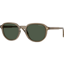Vogue VO5707S 32939A Ανδρικά Γυαλιά Ηλίου Τετράγωνα Κοκάλινα Καφέ με Πράσινο Φακό