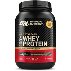 Optimum Nutrition Gold Standard 100% Whey Extreme Milk Chocolate Πρωτεΐνη Ορού Γάλακτος Γράμμωσης 768gr