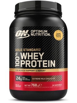 Optimum Nutrition Gold Standard 100% Whey Extreme Milk Chocolate Πρωτεΐνη Ορού Γάλακτος Γράμμωσης 768gr