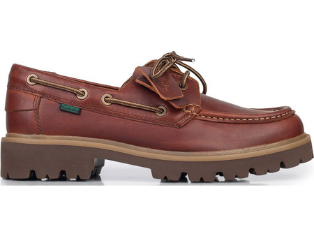 Clarks Cleyhill Ανδρικά Μοκασίνια Boat Shoes Δερμάτινα Καφέ 26186176