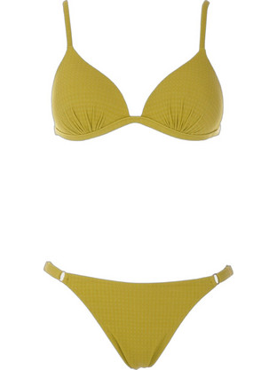 Gsecret Bikini Set Τριγωνάκι με Ενίσχυση Χακί C63071-36393