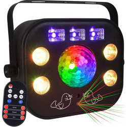 Light4me Multiphase Φωτορυθμικό Laser LED DMX RGBW / UV