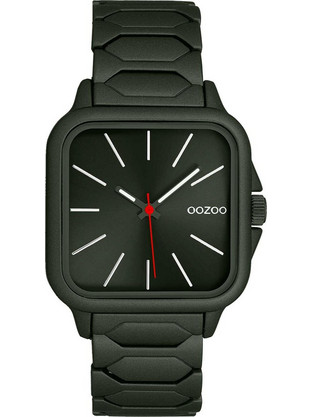 Oozoo Ανδρικό Ρολόι με Πράσινο Μεταλλικό Μπρασελέ C11662