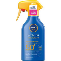 Nivea Sun Protect & Moisture Αντηλιακό Spray Προσώπου Αντιγηραντικό SPF50+ 250ml
