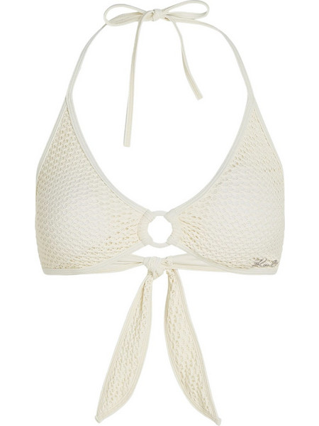 Karl Lagerfeld Bikini Top Τριγωνάκι Εκρού B1W46034-B09