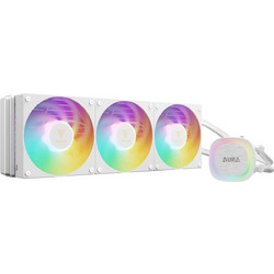 GAMDIAS Aura GL360 V2 White Υδρόψυξη CPU 120mm ARGB για Socket AM2 / AM2+ / AM3 / AM3+ / FM1 / FM2 / 2011 / 2066 / 2011-3 / AM4 / FM2+ / 1200 / 1700 / AM5 / 1851 / 115x