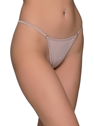 Milena By Paris Γυναικείο Sexy String Μπεζ 6915