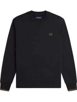 Fred Perry Ανδρικό Φούτερ Μαύρο M7535-S77