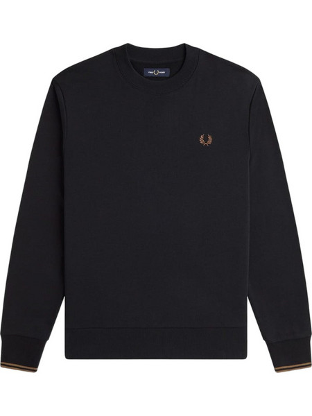 Fred Perry Ανδρικό Φούτερ Μαύρο M7535-S77