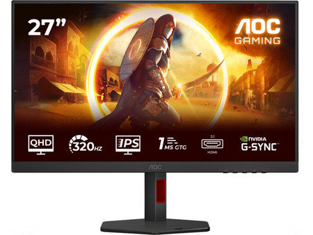 AOC Q27G4SRU IPS HDR Gaming Monitor 27" 2560x1440 QHD 320Hz 1ms