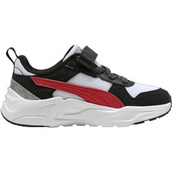 Puma Trinity 2 Παιδικά Sneakers Μαύρα Λευκά Κόκκινα 406075-01