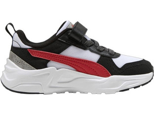 Puma Trinity 2 Παιδικά Sneakers Μαύρα Λευκά Κόκκινα 406075-01