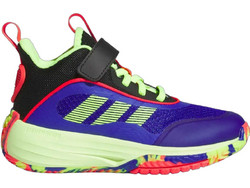 Adidas Ownthegame 3.0 Παιδικά Αθλητικά Παπούτσια για Μπάσκετ Royal Blue Lime JS2177