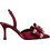 Envie Shoes Γόβες Slingback με Λεπτό Ψηλό Τακούνι Φιόγκο & Στρας Κόκκινες E02-22090-39