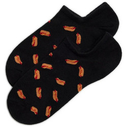 Ysabel Mora Hot Dog Ανδρικές Κάλτσες Σοσόνια με Σχέδια Μαύρες Y22858-022