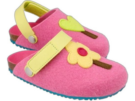 Agatha Ruiz De La Prada Ανατομικές Χειμερινές Παιδικές Παντόφλες για Κορίτσι με Γούνα Ροζ Lime 221975-B