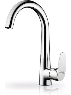 Pyramis Lorena Essential 090926801 Μπαταρία Κουζίνας Πάγκου Διπλής Παροχής Ανάμεικτη Inox