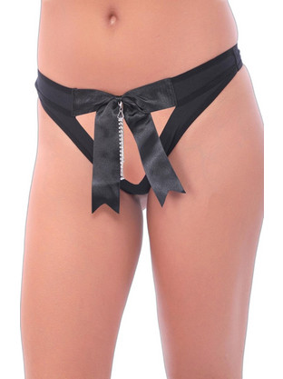 Cottonhill Γυναικείο Sexy String Μαύρο CH7028