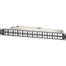 Intellinet 721028 Patch Panel Keystone Rack 1U 19" 48 Θυρών Shielded