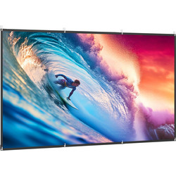 HOMCOM 001-025V01WT Οθόνη Προβολής Projector Τοίχου 16:9 265x149cm / 120"