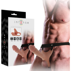 Intense Hollow Extender Harness Strap On με Dildo 16cm Flesh D-234363