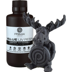 Prima Creator Value Water Washable UV Curable Ρητίνη 3D Printer Black 500gr