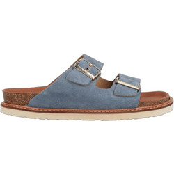 Genuins Hawaii Γυναικεία Σανδάλια Suede Ανατομικά Μπλε