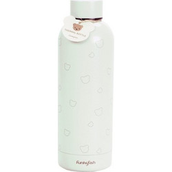 Gim FunkyFish Bear Παιδικό Παγούρι Θερμός Ανοξείδωτο BPA Free Λευκό 500ml