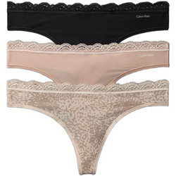 Calvin Klein String με Δαντέλα 3Pack LV00QD5300-3FC