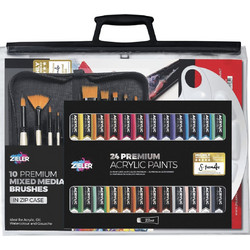 Zieler Premium Acrylic Σετ Ζωγραφικής 36τμχ