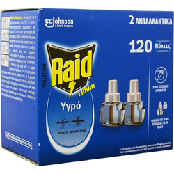 Raid Ανταλλακτικό Υγρό Απωθητικής Συσκευής για Κουνούπια 36ml 2τμχ