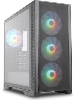 Silentware Air 1000 Black Midi Tower Κουτί Υπολογιστή RGB με Πλαϊνό Παράθυρο
